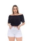 Cropped Blusa Feminina Ciganinha Ombro A Ombro Ref. 15652