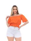 Cropped Blusa Feminina Ciganinha Ombro A Ombro Ref. 15652