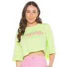 Cropped Blusa Feminina T Shirt Manga Curta Blogueira Premium