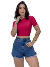 Cropped Blusa T-shirt Feminina De Amarrar Trançada Costa Nua