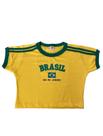 Cropped Brasil Bordada Feminina