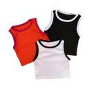 Cropped Camiseta Infantil Regata Tecido Detalhado Elastano Cropped Camiseta Infantil Regata Tecido Detalhado Elastano
