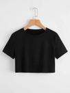 Cropped Camisetinha Manga Curta T-shirt