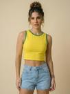 Cropped Cavado Regata Cores do Brasil
