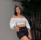 Cropped Ciganinha Feminino Manga Longa Cropped Ciganinha Feminino Manga Longa