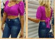 Cropped com bojo feminino