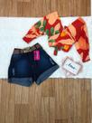 Cropped com bojo,short com laycra as duas peças