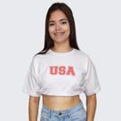 Cropped com Elástico Reveza Usa