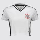 Cropped Corinthians Logo Dry Feminino Branco