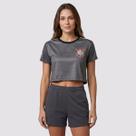Cropped Corinthians Mito Feminina Cinza Cropped Corinthians Mito Feminina Cinza