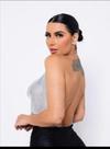 Cropped correntinha brilhoso