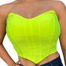 Cropped Corset sem alça Com Bojo Ponta De Bico Sofisticado Cropped Corset sem alça Com Bojo Ponta De Bico Sofisticado
