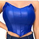 Cropped Corset sem alça Com Bojo Ponta De Bico Sofisticado