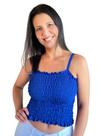 Cropped de Alça Regulável Blusinha em Lastex Blusa Feminina Primavera Verão Moda Blogueira SB Cropped de Alça Regulável Blusinha em Lastex Blusa Feminina Primavera Verão Moda Blogueira SB