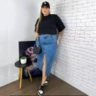 Cropped De Manga Curta Feminino Plus Size