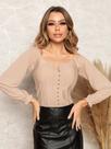 cropped de manga longa elaték com minçanga