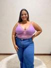 Cropped de Renda Plus Size