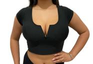 Cropped decote frente "v" new collection