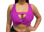Cropped decote laço frente new collection