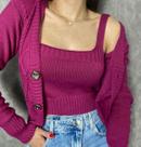 Cropped e Casaquinho Liso