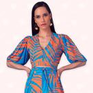 Cropped Estampado C/ Amarração - Moda Casual Chic
