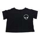 Cropped Et Cute Emo Astronauta Baby Look Blusinha Sf250