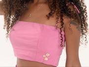Cropped Faixa Top Verão Feminino Blusas Com Amarração Cropped Faixa Top Verão Feminino Blusas Com Amarração