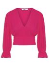 Cropped feminina rosa