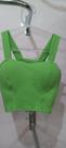Cropped Feminino Adulto na Cor Verde Tecido em Lycra