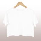 Cropped Feminino Amaciado Branco - Tecido 100% Algodão Premium com Selo BCI
