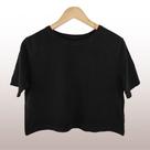 Cropped Feminino Amaciado Preto - Tecido 100% Algodão, Selo BCI, Conforto e Estilo