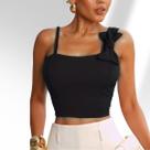 Cropped Feminino Blusinha Regata Festa Balada Com Bojo