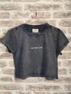 Cropped Feminino Cinza Marmorizado