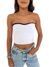 Cropped Feminino Duo Sem Alça Casual - Go Girl