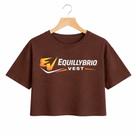 Cropped Feminino Equillybrio Oversized Blusa Casual Leve