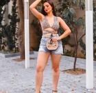 Cropped Feminino Estampa Onça