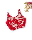 Cropped Feminino Plus Size Elastico na Cintura e detalhe V 0322
