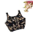 Cropped Feminino Plus Size Elastico na Cintura e detalhe V 0322