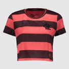 Cropped Flamengo Logo Feminino Listrado