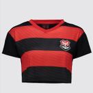 Cropped Flamengo Movimentar Feminina Vermelho e Preta