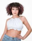 cropped frente unica cor branca tam p