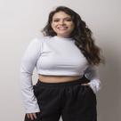 Cropped golinha manga longa