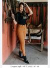 Cropped high mostarda