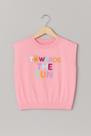 Cropped Infantil Feminina Rosa Towards The Sun Alenice