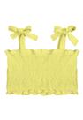 Cropped Infantil Lastex Malha Amarelo D'Way Cropped Infantil Lastex Malha Amarelo D'Way