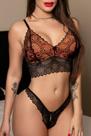 CROPPED lingerie SEM BOJO, COM CALCINHA ABERTA NA FRENTE