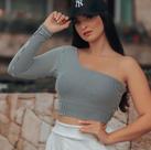 Cropped Listrado Feminino