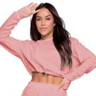 Cropped Manga Longa Com Regulagem Bella Fiore Blogueira Moletinho Frio Moda Casual Cropped Manga Longa Com Regulagem Bella Fiore Blogueira Moletinho Frio Moda Casual