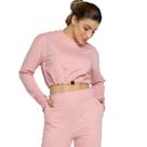 Cropped Manga Longa Com Regulagem WLS Modas Gringa Moletinho Frio Moda Casual Feminina