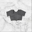 Cropped Manguinha Feminino,Franzido Na Frente, Tendência Cropped Manguinha Feminino,Franzido Na Frente, Tendência